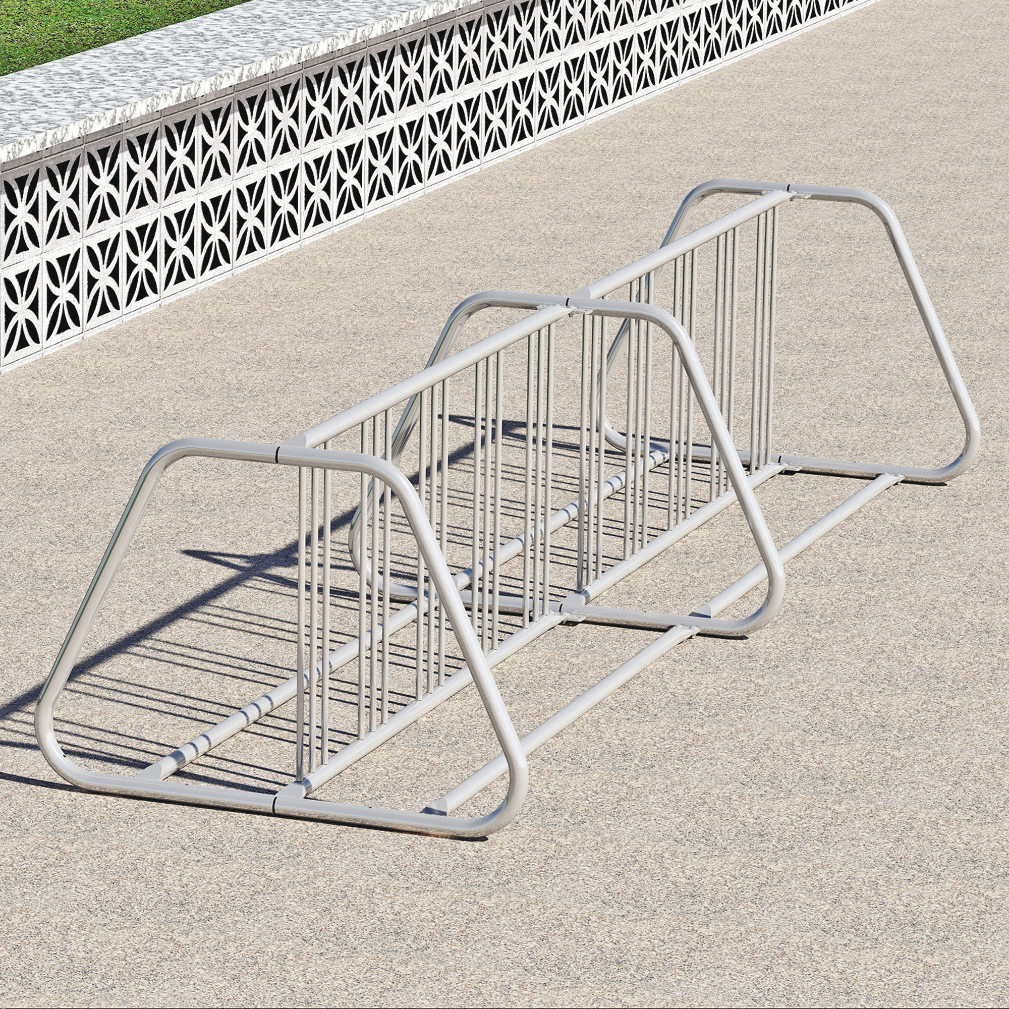 Pilot Rock Bike Rack,20-Stall, Double-Sided, Model# BR220/DS/G